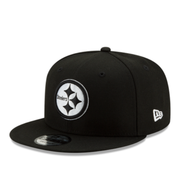 New Era Pittsburgh Steelers Black White 9FIFTY Snapback Hat