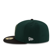 New Era NBA Milwaukee Bucks Green/Black 2 Tone 59FIFTY Fitted Hat Side