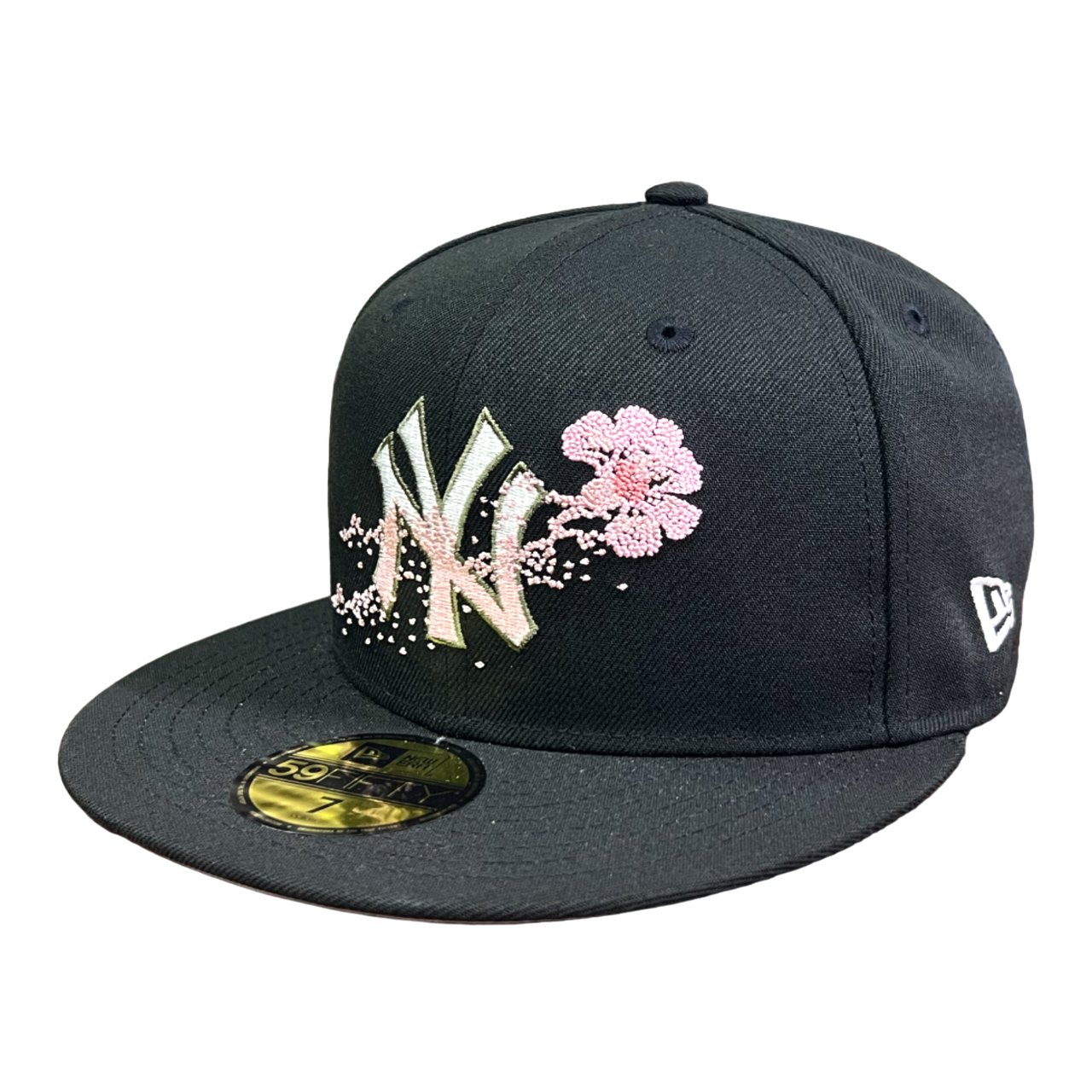 Black Dotted Floral New York Yankees New Era fitted hat