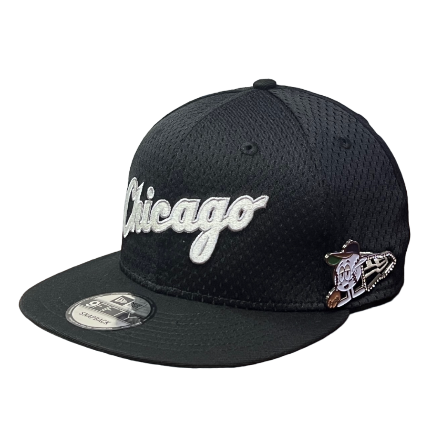 MLB Chicago White Sox Post-Up Pin Mesh 9FIFTY Snapback Cap.