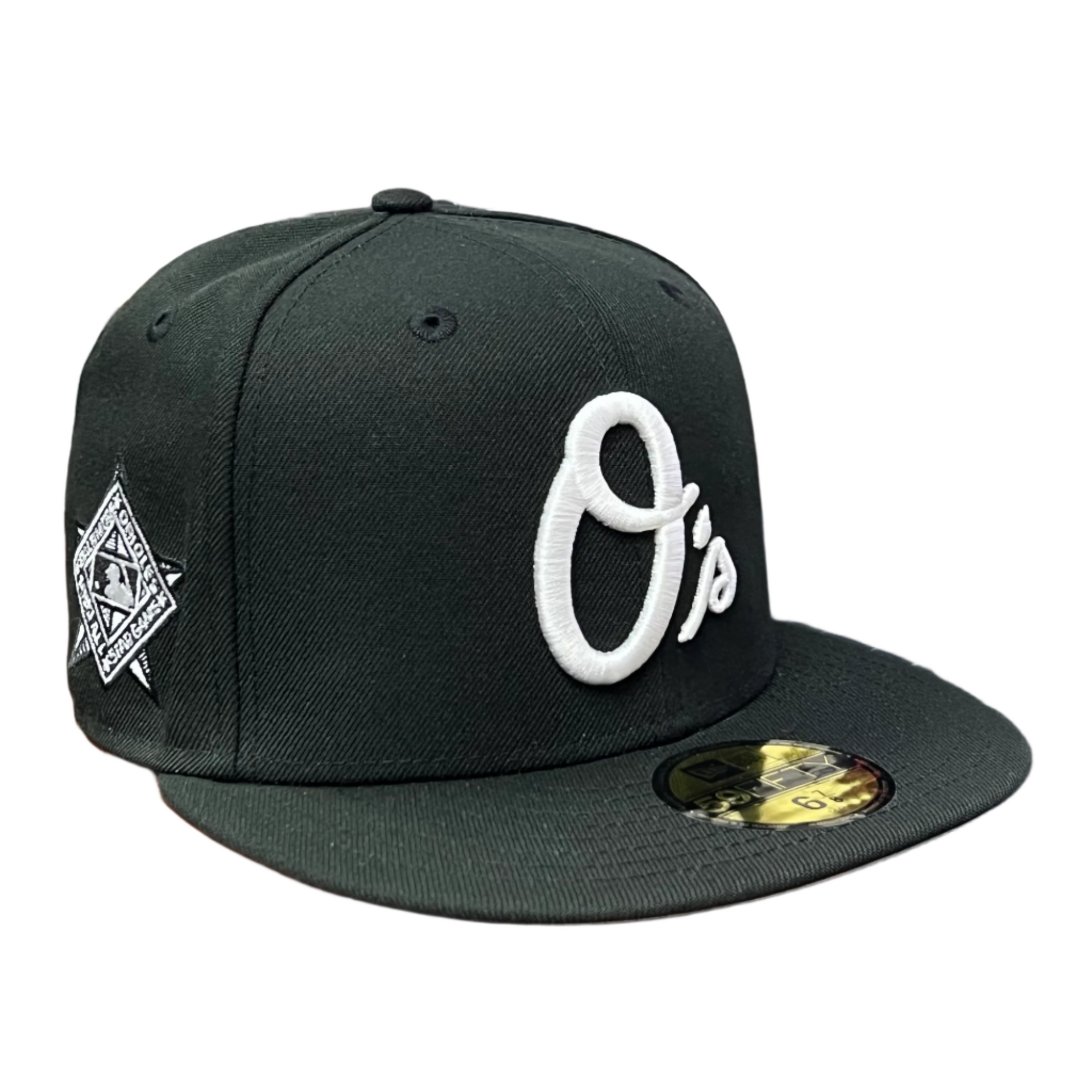 New Era Baltimore Orioles O's Black and White 59FIFTY Fitted Hat