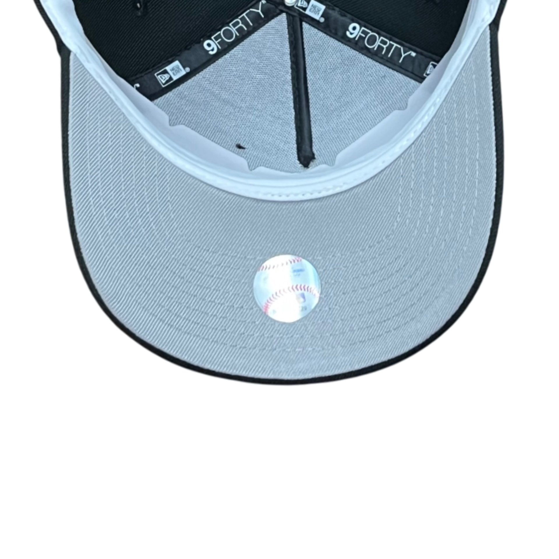 gray bottom of Los Angeles Dodgers Ohtani Black 9FORTY A-Frame Snapback