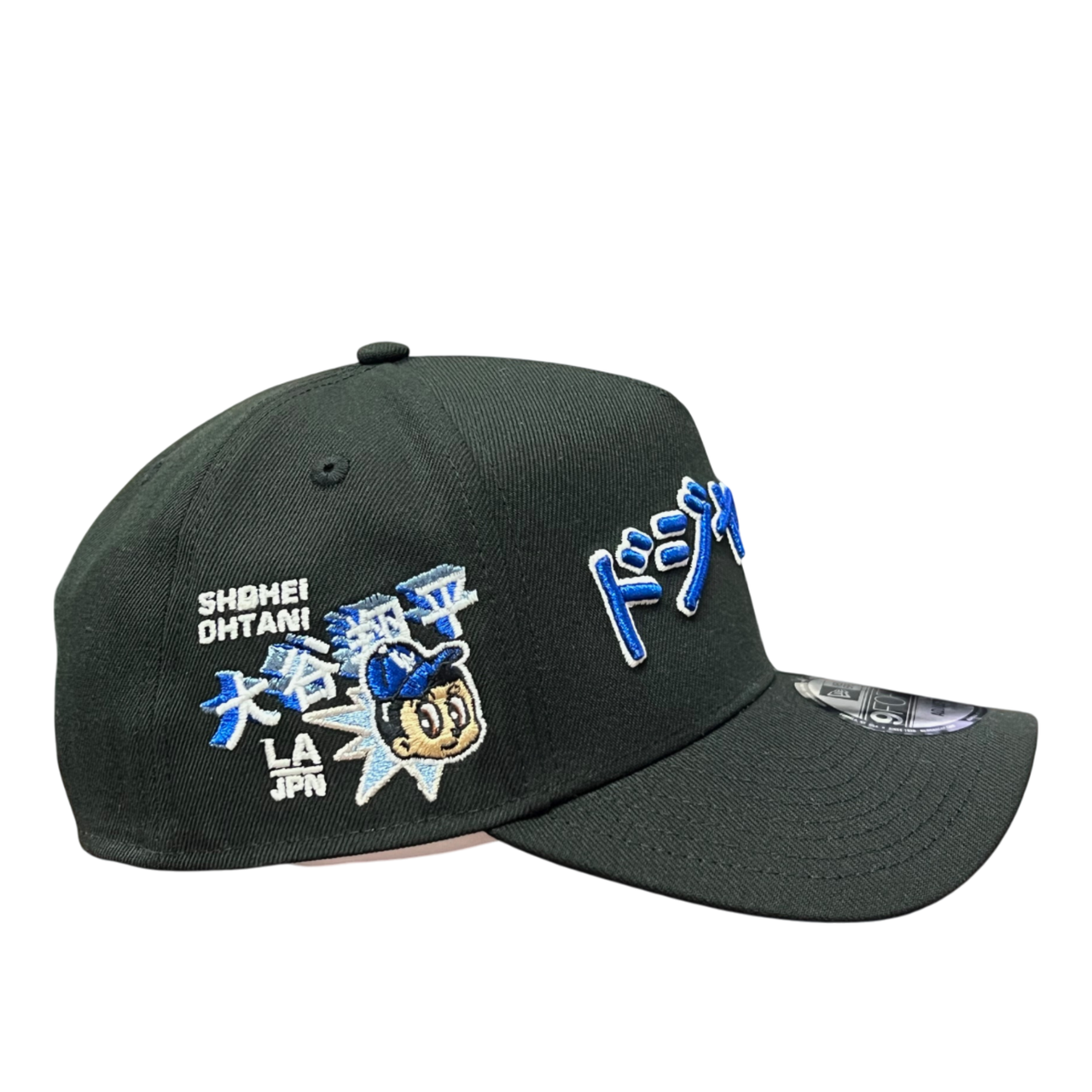 side of Los Angeles Dodgers Ohtani Black 9FORTY A-Frame Snapback