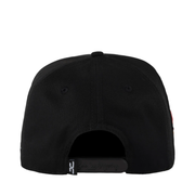 Back of JC Double Curve Black Snapback Hat