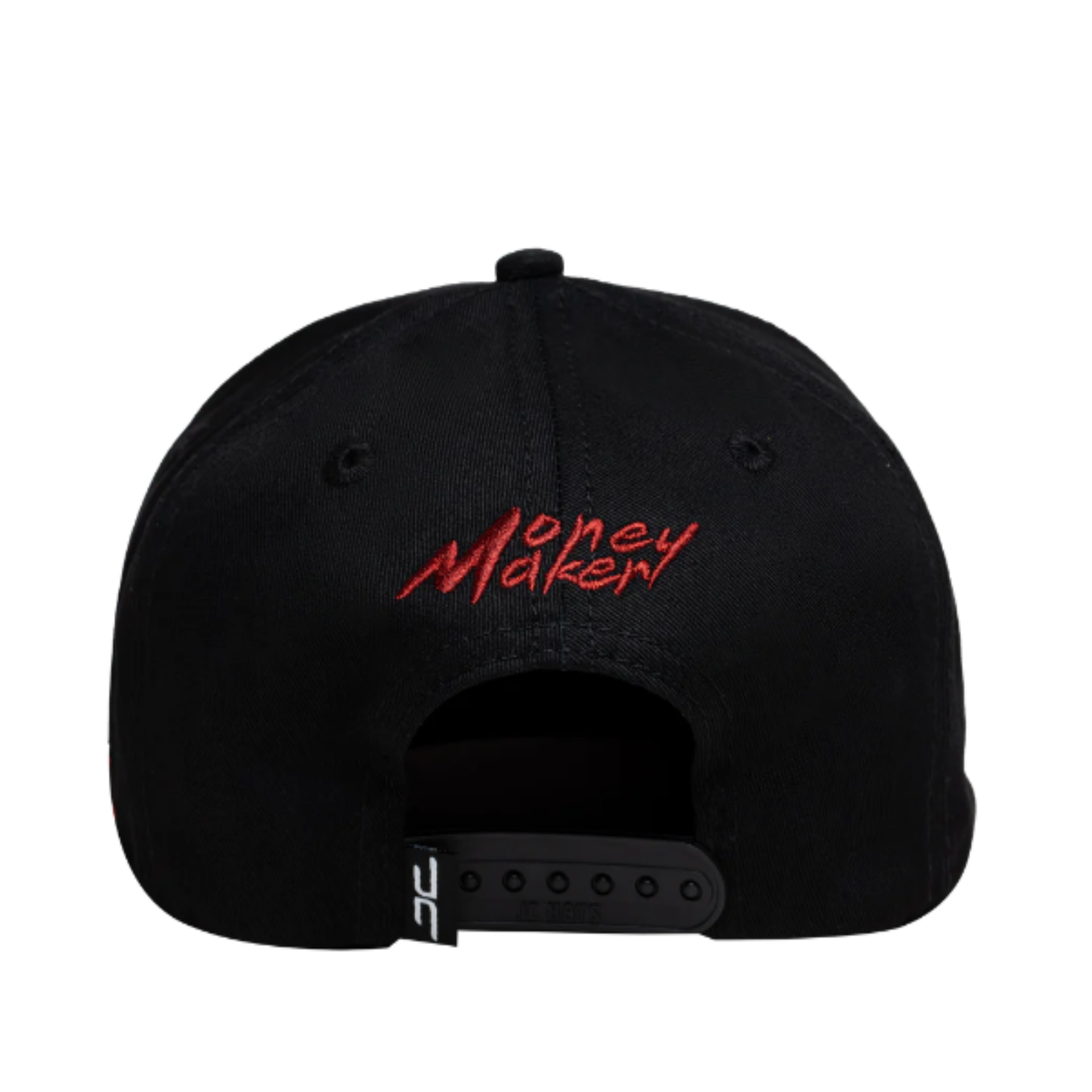 JC Brand Easy logo Black/Red Snapback Adjustable Men's Hat