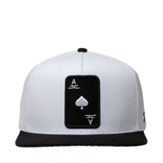 JC Hat Ace logo black/white snapback 