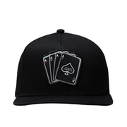 JC Hat Poker Ace four cards black snapback