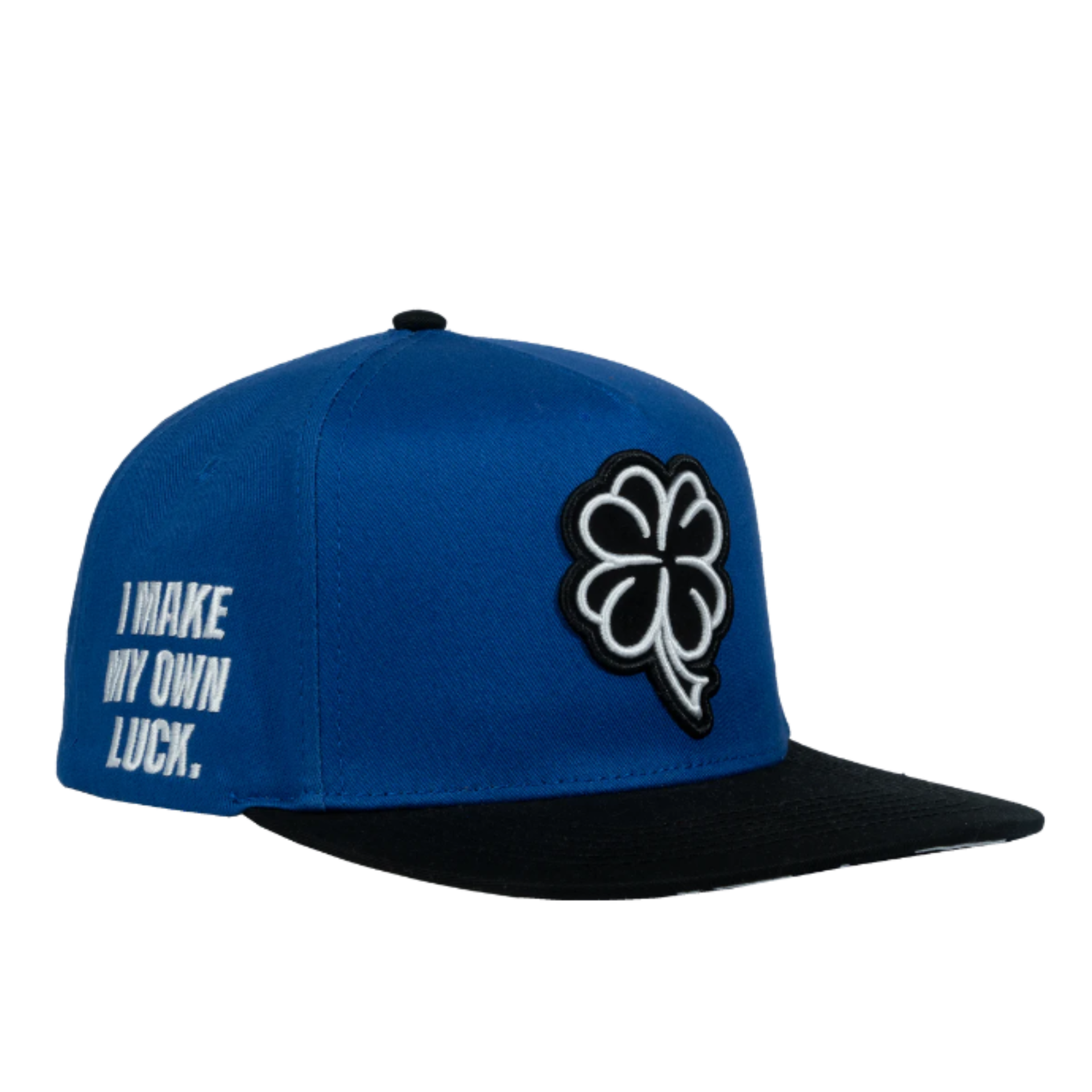 JC Hat Trebol Clover logo Royal blue/Black snapback