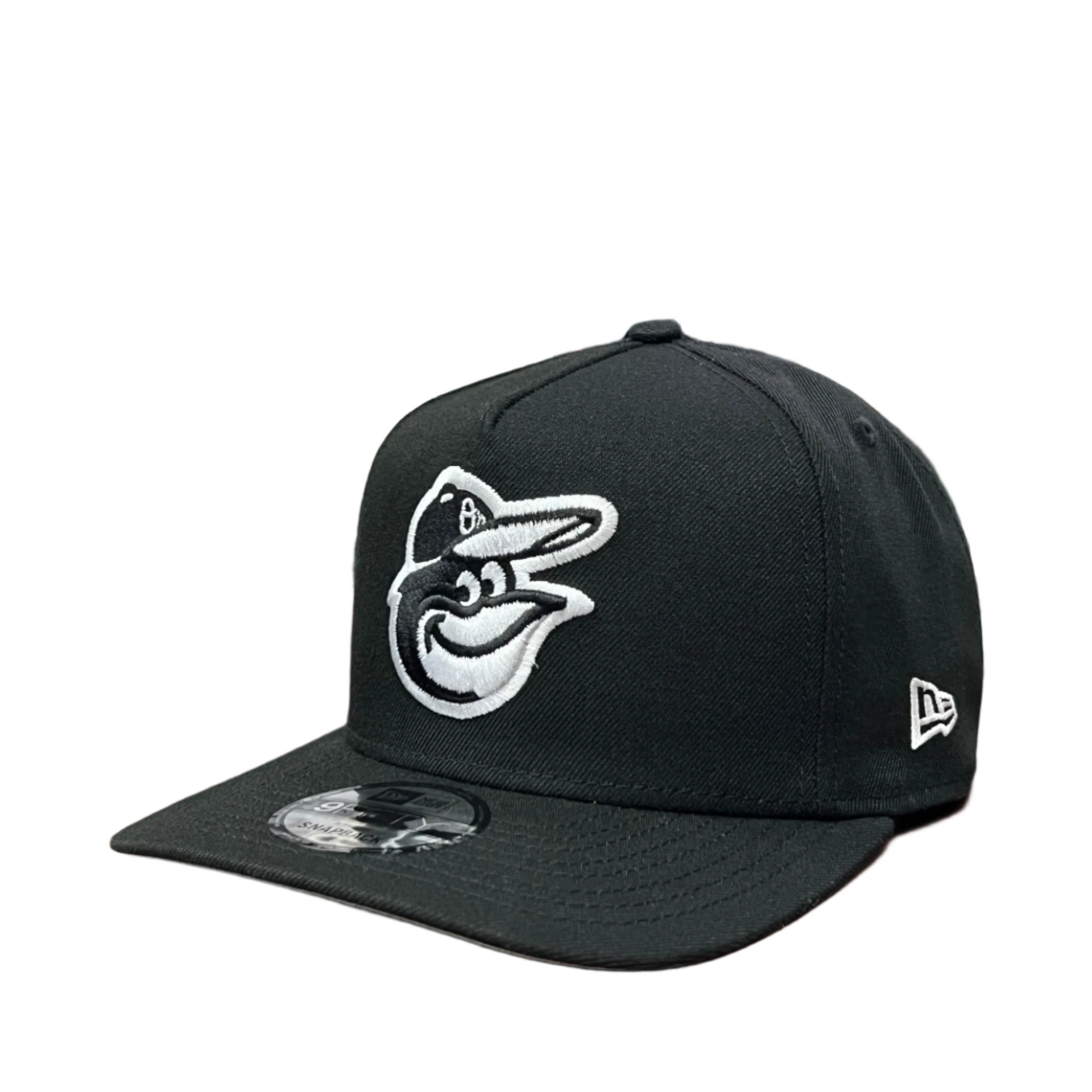 Black Baltimore Orioles 9FIFTY A-frame new era snapback hat