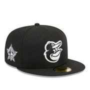 New Era Baltimore Orioles Black and White 59FIFTY Fitted Hat