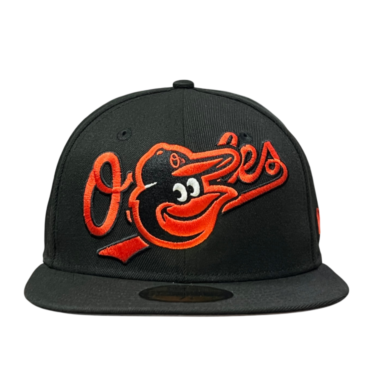 Baltimore Orioles Overlap Black 59FIFTY Fitted Hat