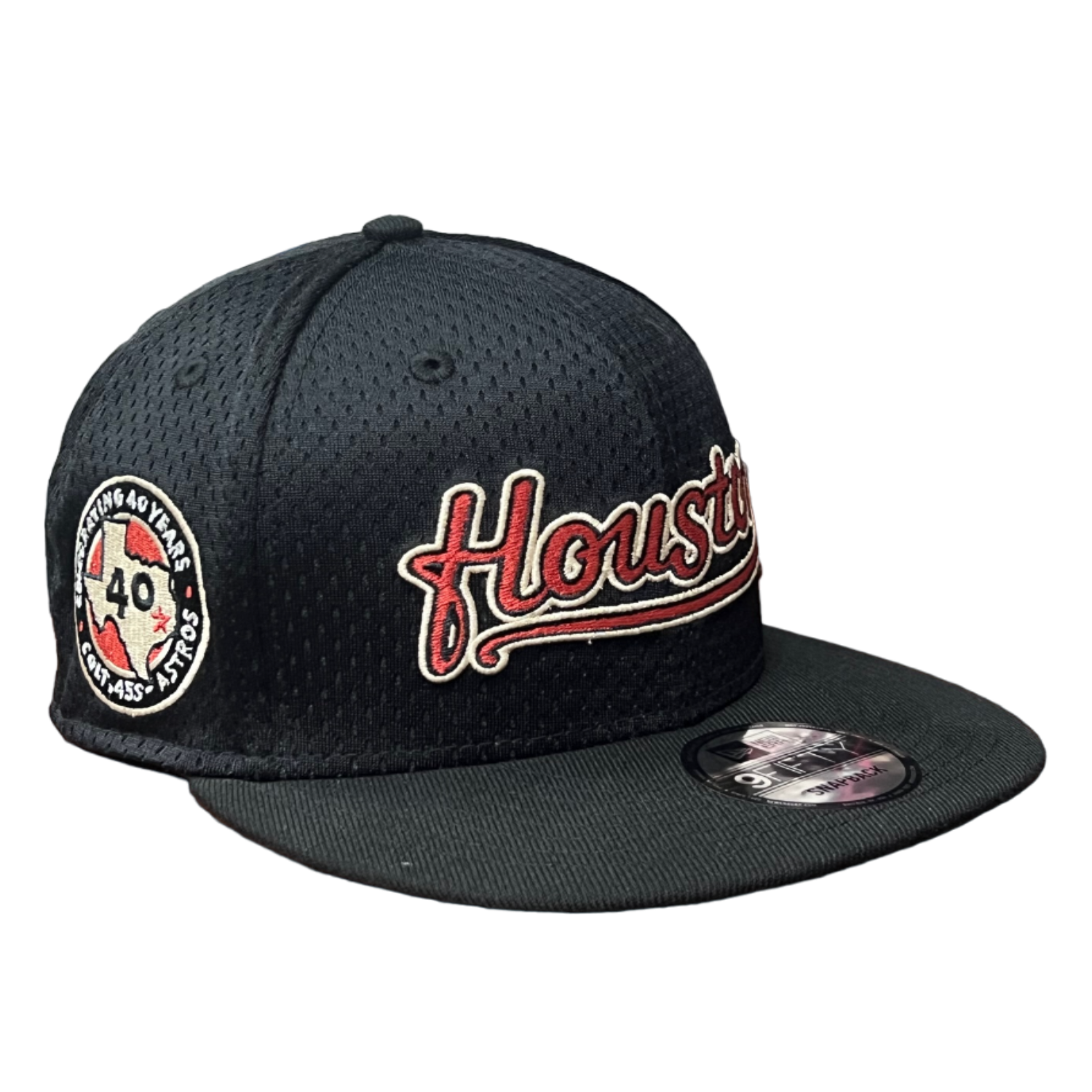 NewEra MLB Houston Astros Post-Up Pin Mesh 9FIFTY Snapback Hat.