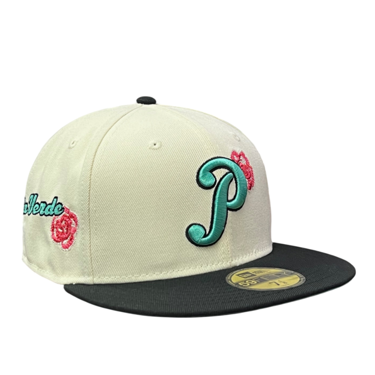 LMB Pericos de Puebla Chrome Black Rose 59FIFTY Fitted Hat