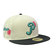LMB Pericos de Puebla Chrome Black Rose 59FIFTY Fitted Hat