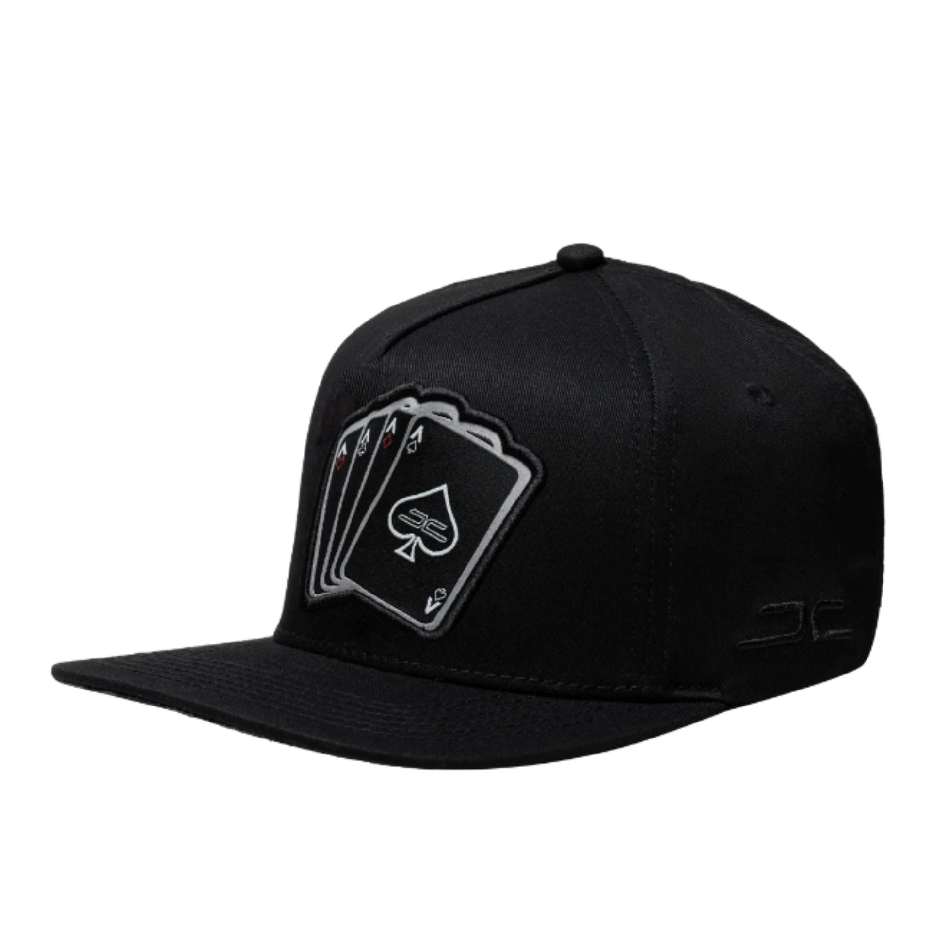 JC Hat Poker Ace four cards black snapback