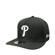 New Era Philadelphia Phillis Black 9FIFTY A-Frame Curved Snapback Hat