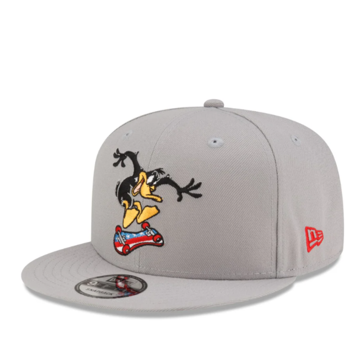 Gray Olympics Team USA x Daffy Duck Skateboarding New Era 9FIFTY Snapback Hat