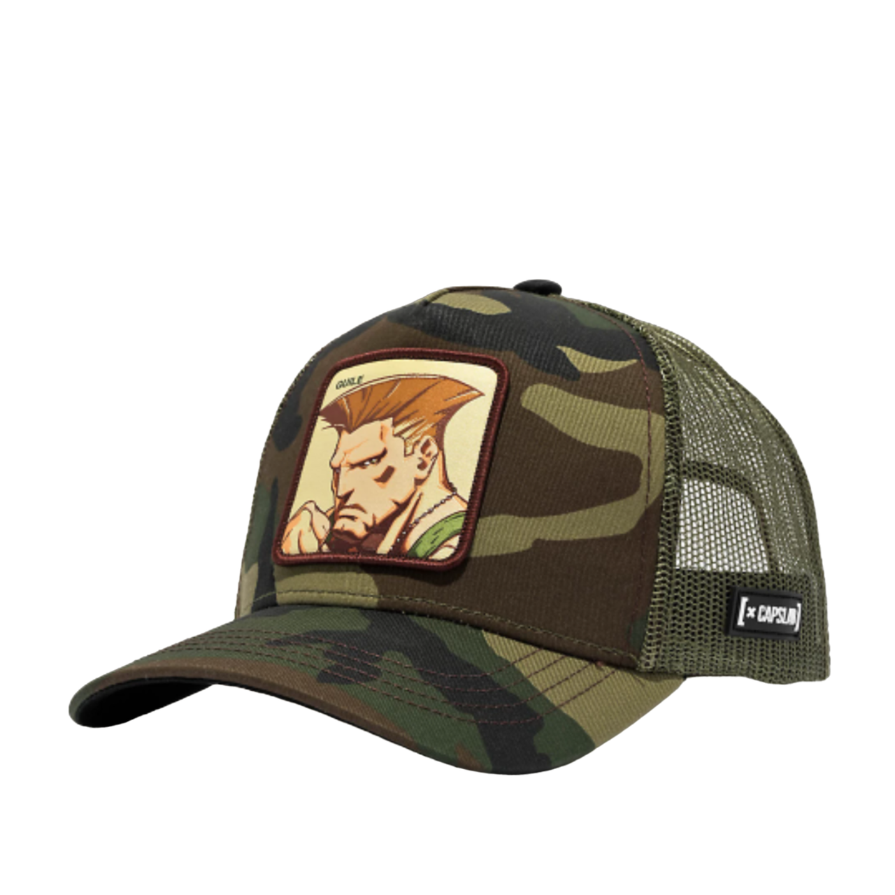 CAPSLAB x Street Fighter Guile Trucker Snapback Hat