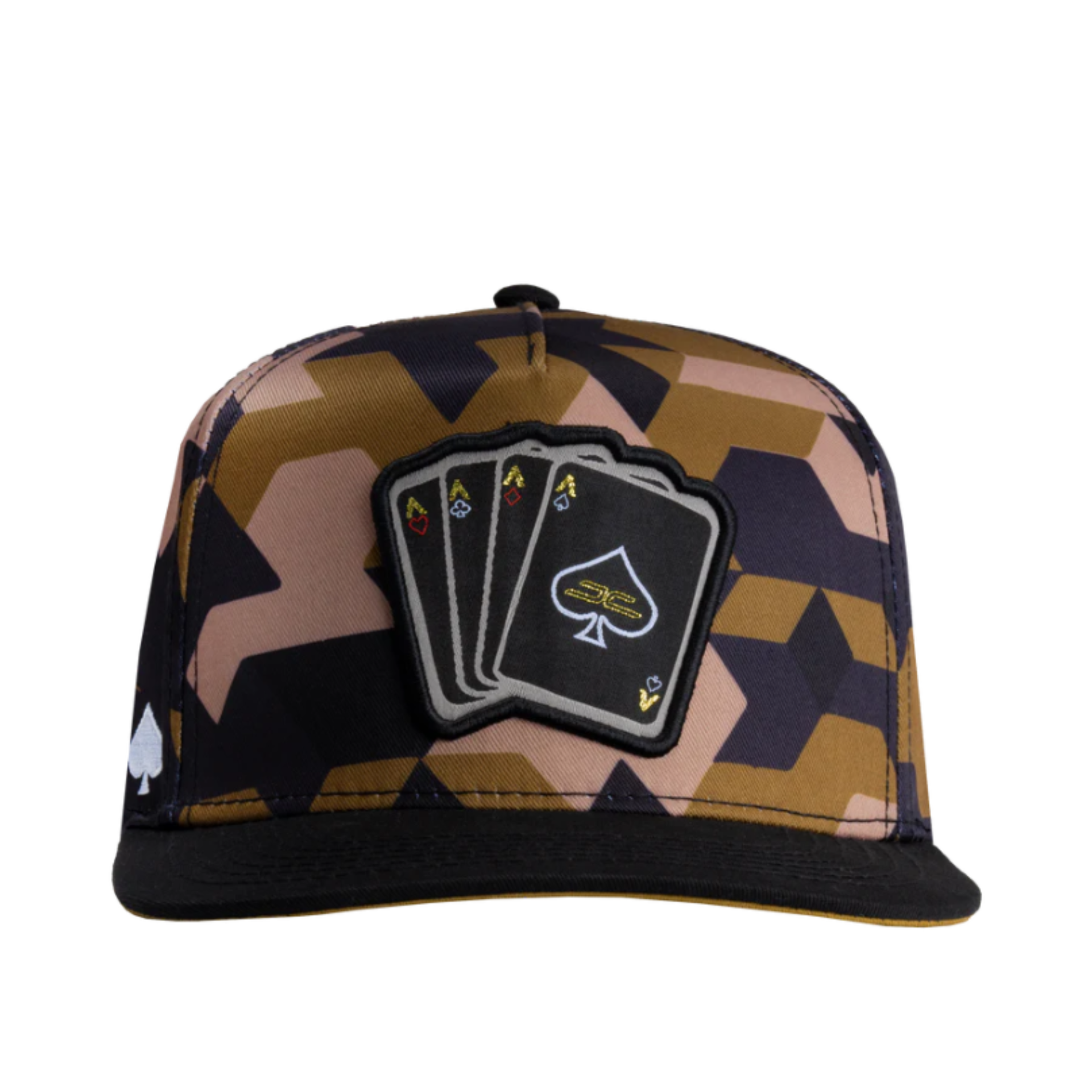 JC Poker Camo Brown Snapback Hat