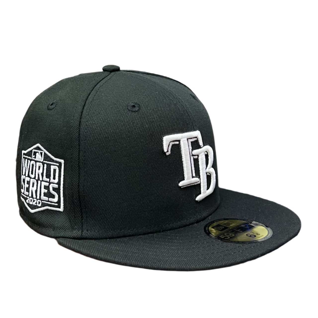 New Era Tampa Bay Rays Black and White 59FIFTY Fitted Hat