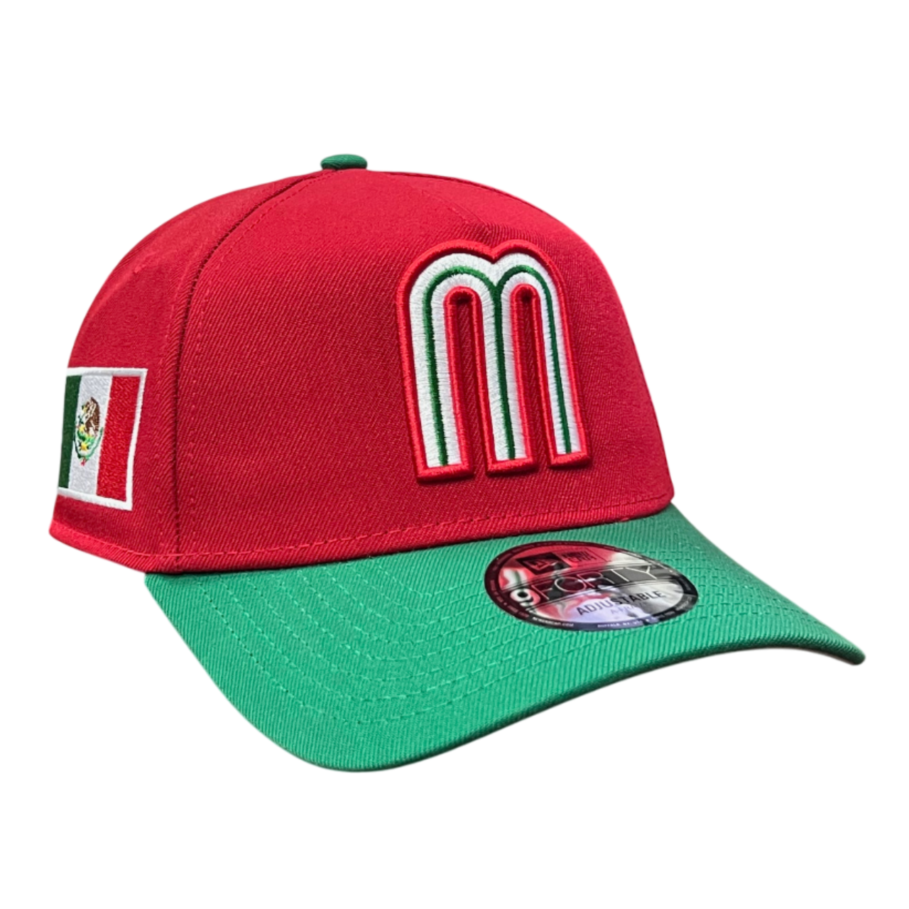 Mexico Baseball Red Green 9Forty A-Frame Snapback Hat
