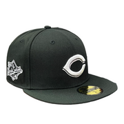 New Era Cincinnati Reds Black and White 59FIFTY Fitted Hat