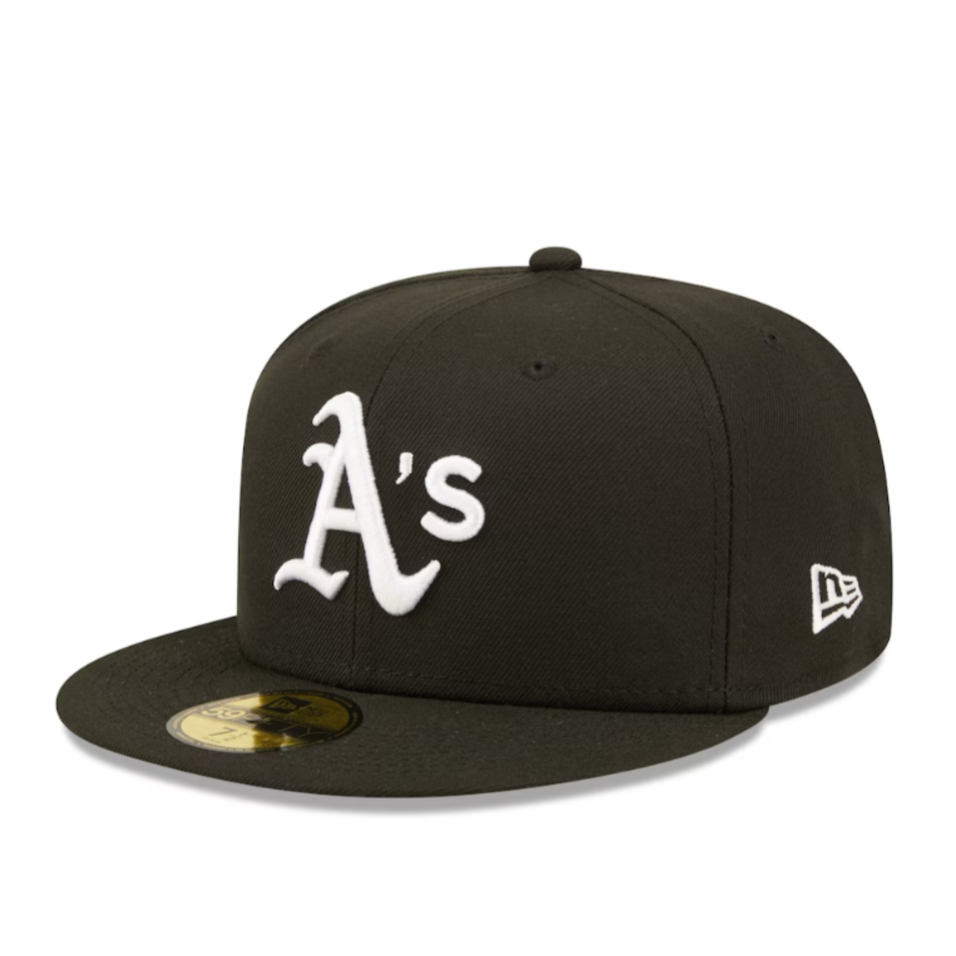 NewEra MLB Oakland Athletics A's Black/White 59FIFTY Fitted Men's Hat