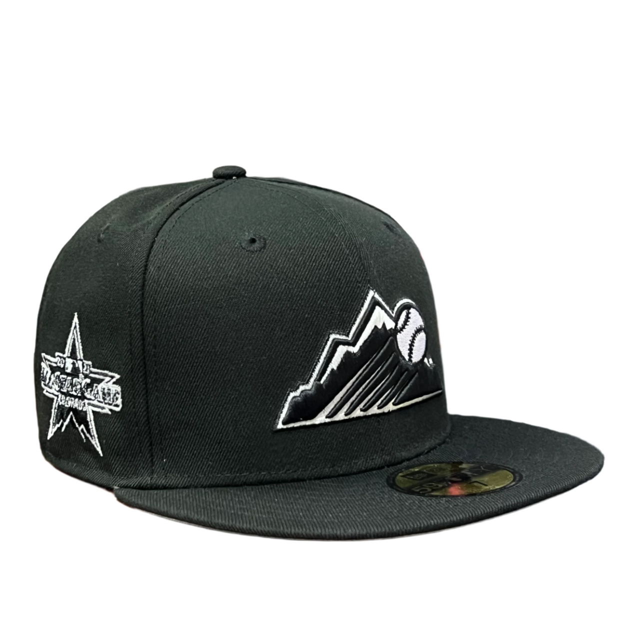 New Era Colorado Rockies Black and White 59FIFTY Fitted Hat