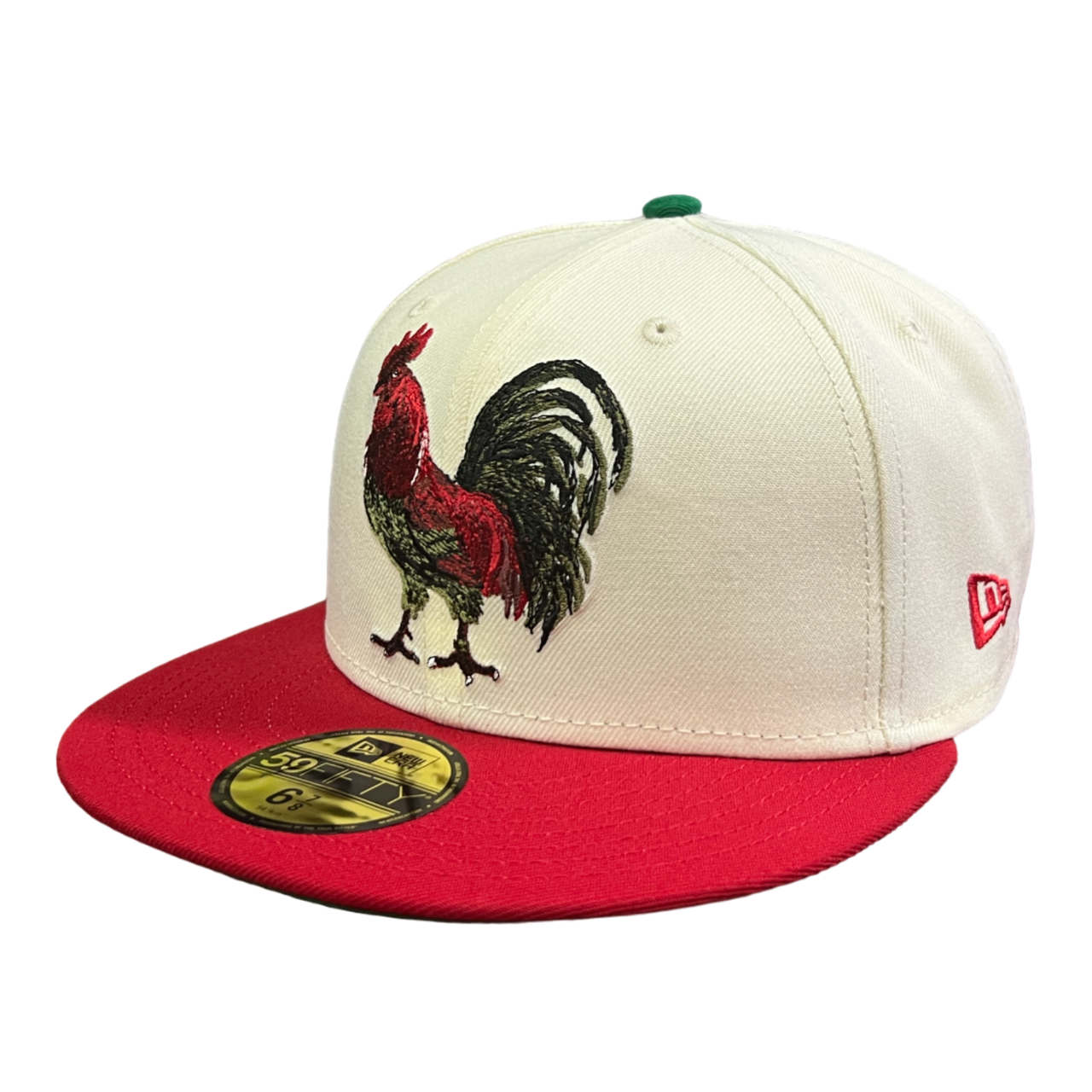 Ivory Red Rooster Gallo Mexico New Era Fitted hat