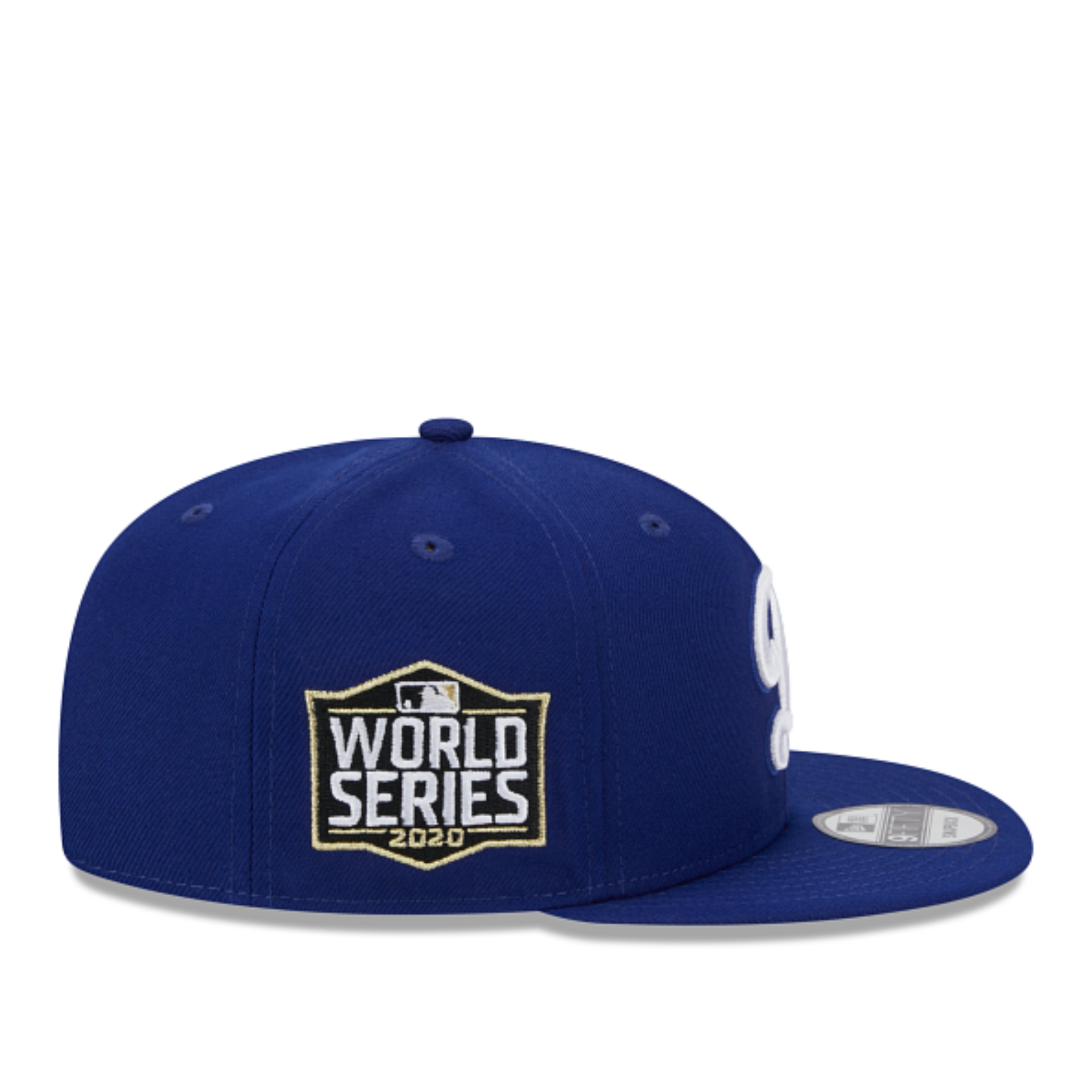 Side of New Era Los Angeles Dodgers Alternate Logo 2020 World Series Team Color 9FIfty Snapback Hat