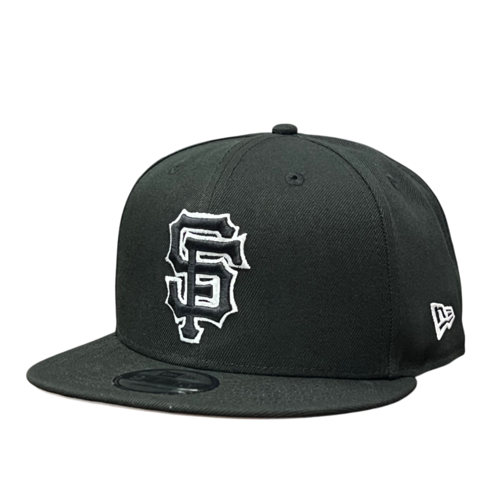 New Era San Francisco Giants Black White Outline 9FIFTY Snapback Hat