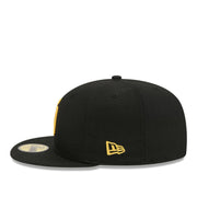New Era San Diego Padres Black Yellow 59FIFTY Fitted Hat left side view