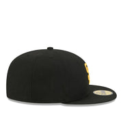 New Era San Diego Padres Black Yellow 59FIFTY Fitted Hat right side view