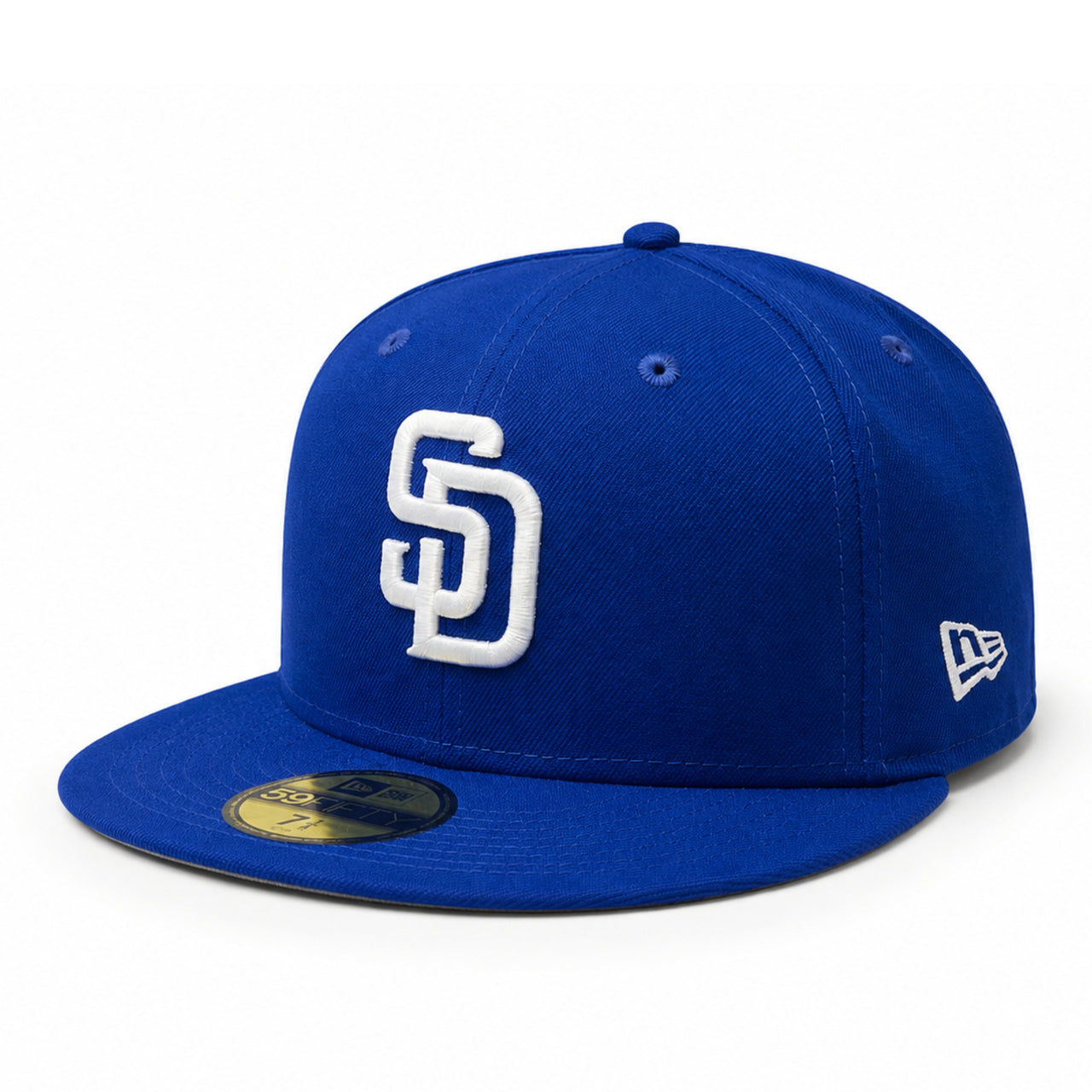 Royal blue New Era San Diego Padres 59FIFTY fitted cap with embroidered white SD logo