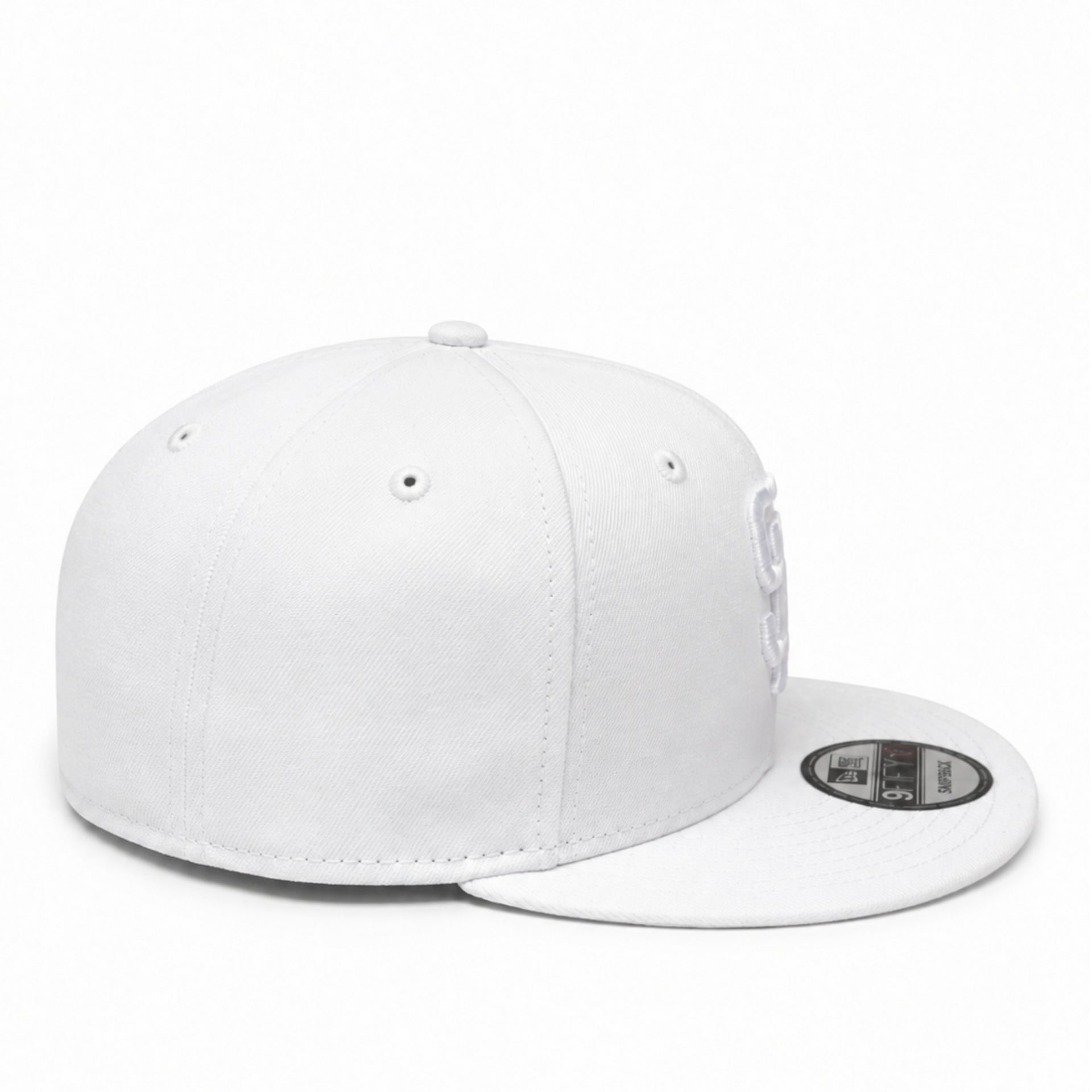 New Era San Diego Padres White 9FIFTY Snapback Hat side profile