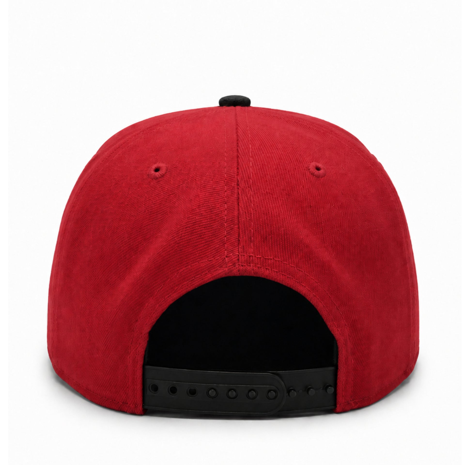 New Era San Francisco 49ers Red Black 9FIFTY Snapback Hat back view