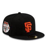 New Era San Francisco Giants 1984 All Star Game Black 59FIFTY Fitted Hat front right angle view