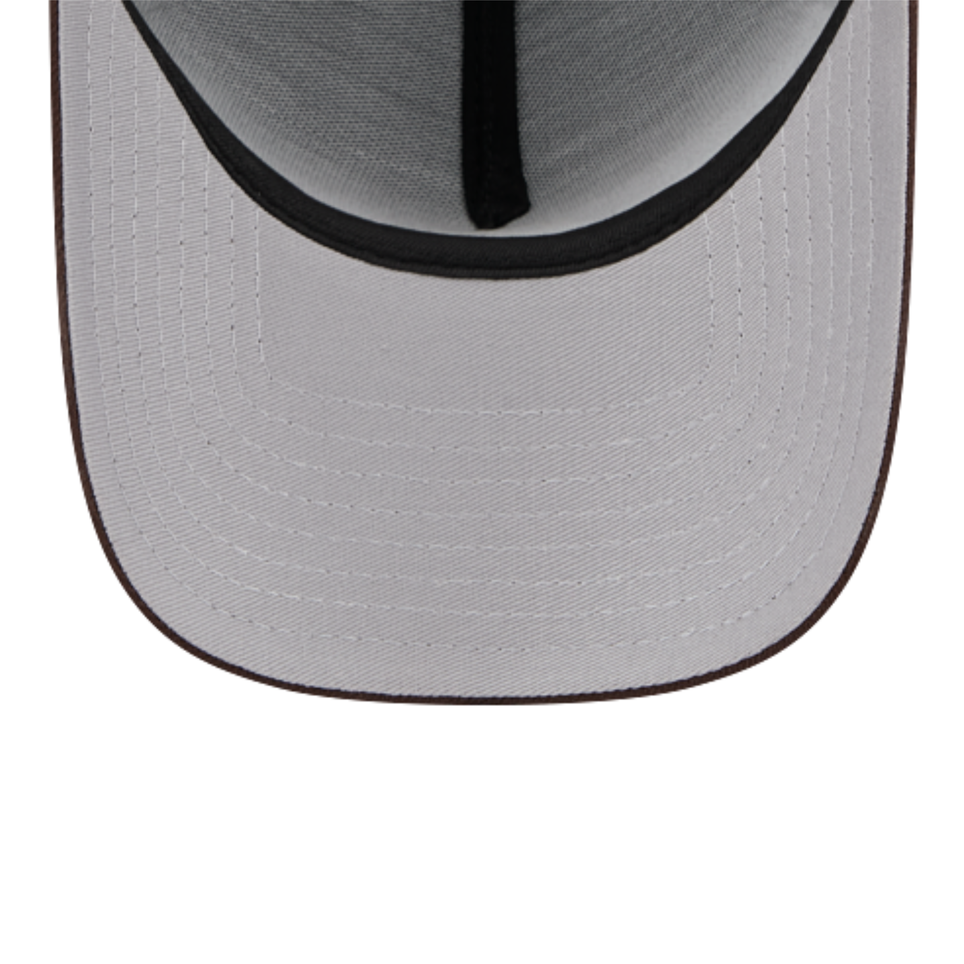 gray under visor of new era brown san diego padres 9forty a-frame snapback hat 