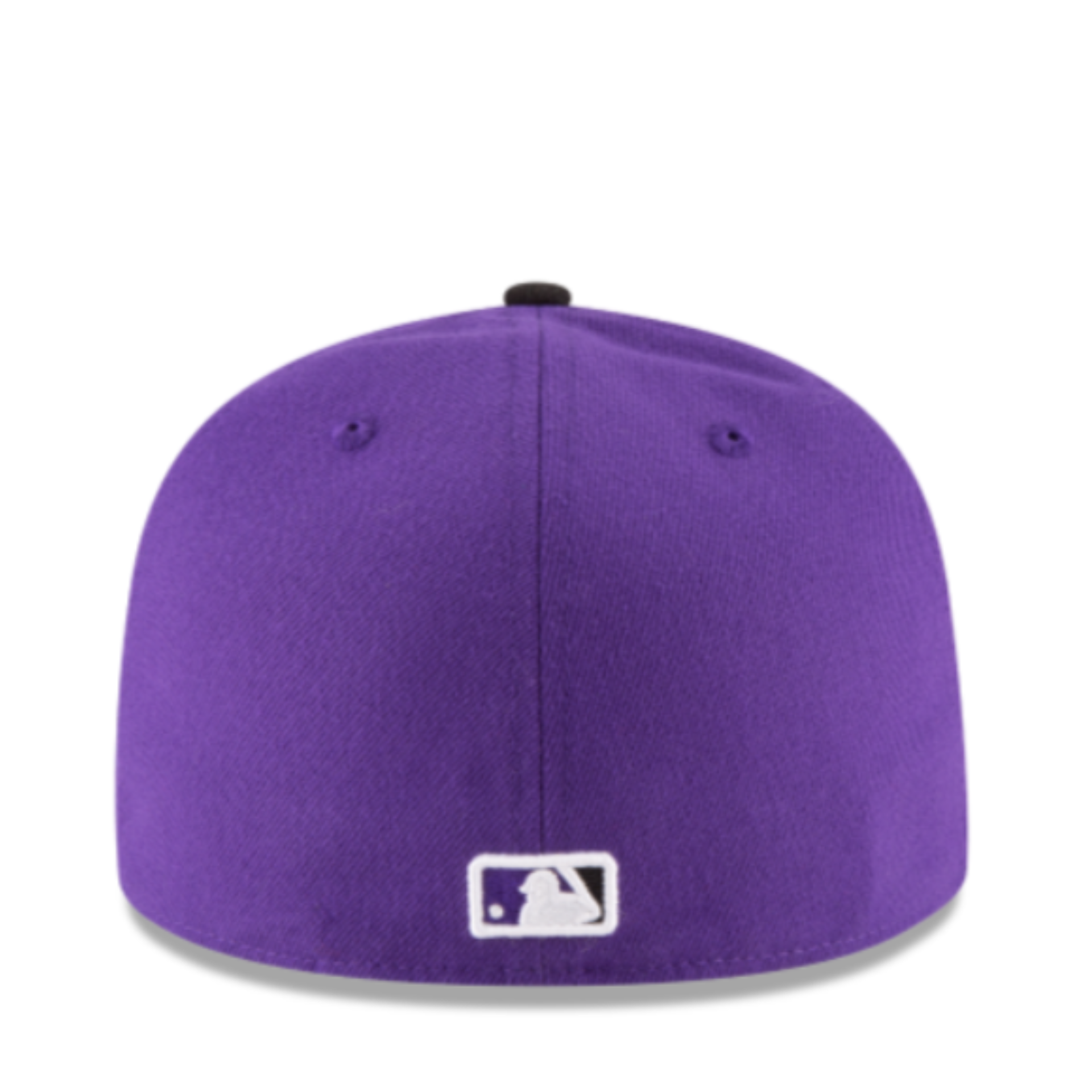 New Era Colorado Rockies CR Purple Authentic Collection 59FIFTY Fitted Hat Back