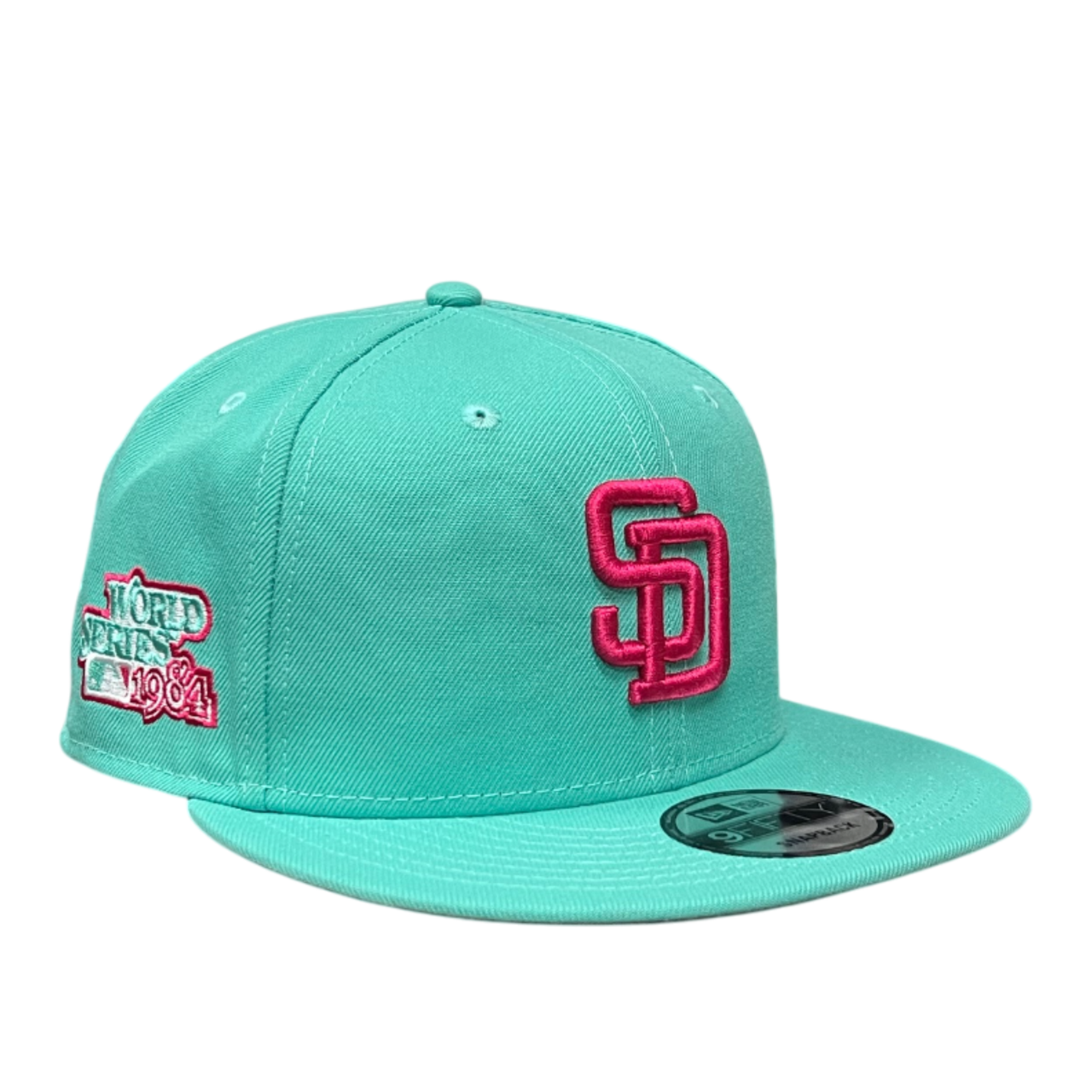 San Diego Padres World Series Mint Pink 9FIFTY Snapback Hat