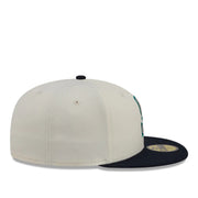 New Era Seattle Mariners Chrome Navy 59FIFTY Fitted Hat right side view