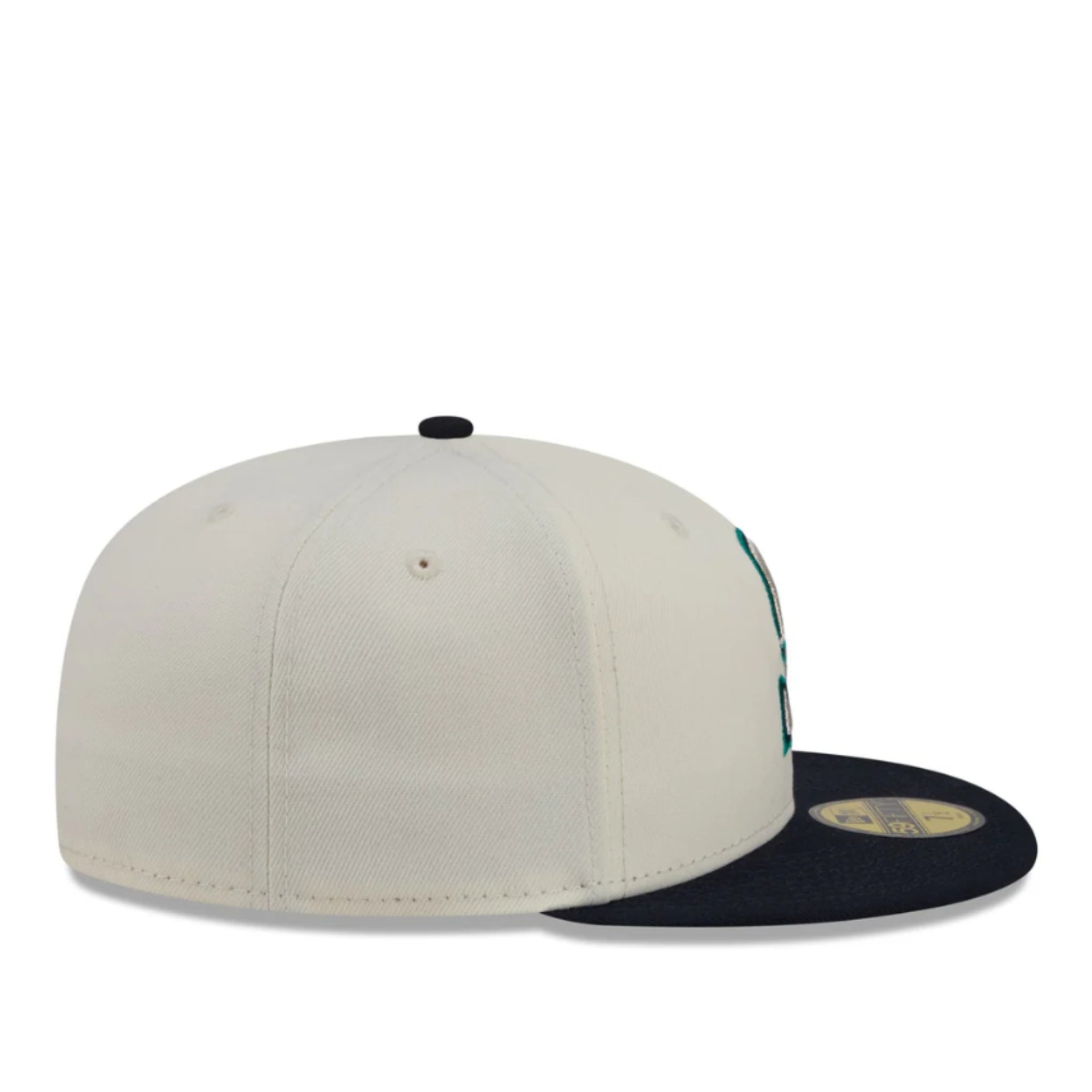 New Era Seattle Mariners Chrome Navy 59FIFTY Fitted Hat right side view