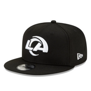 NewEra NFL Los Angeles Rams LA Black Men's 9FIFTY Snapback Hat