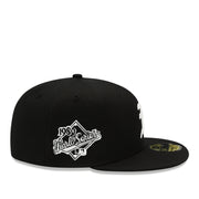 side patch of Oakland Athletics A's World Series 1989 Black 59FIFTY Fitted Hat