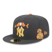 New Era New York Yankees Day of the Dead Graphite 59FIFTY Fitted Hat