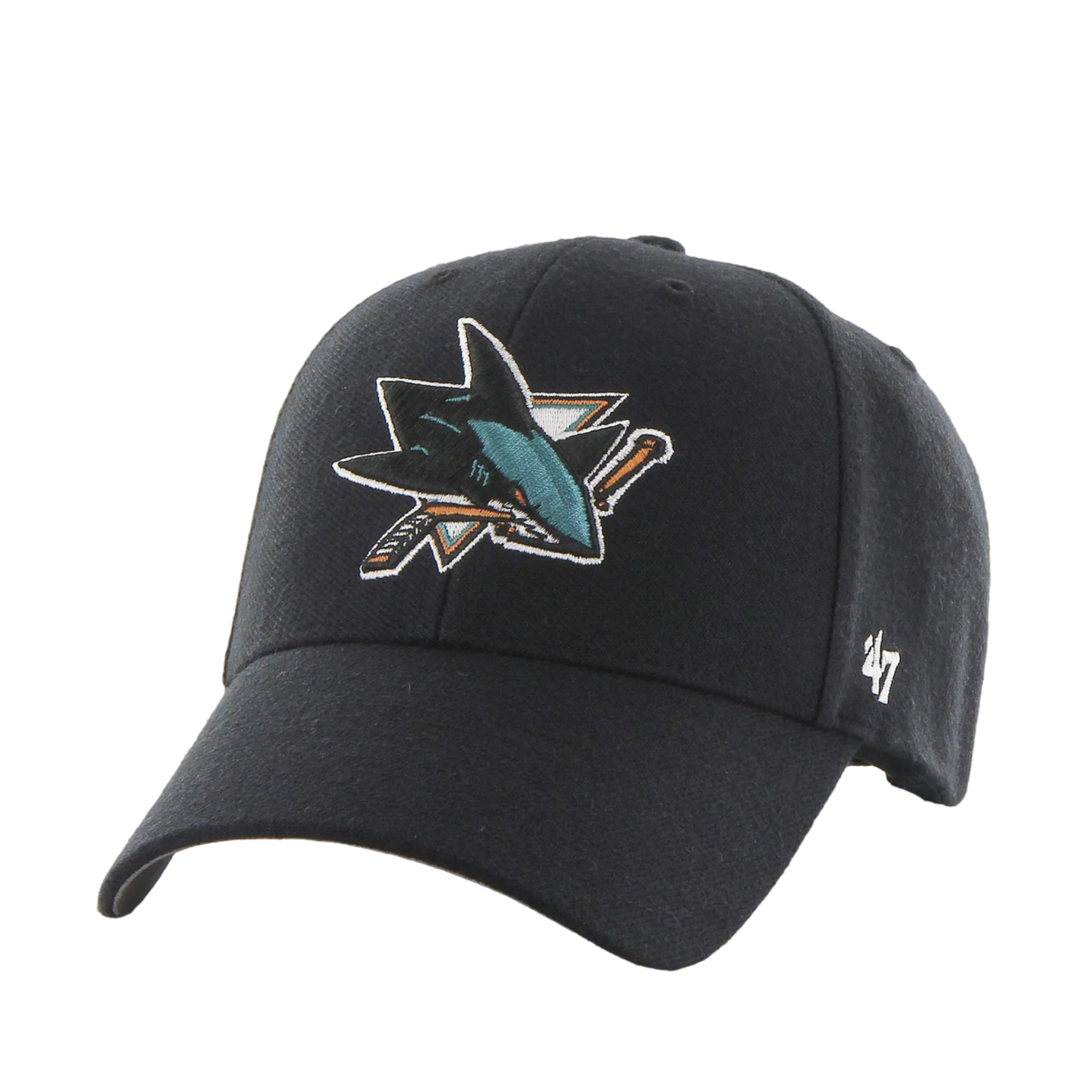 47 Brand NHL San Jose Sharks MVP Adjustable Velcro Hat