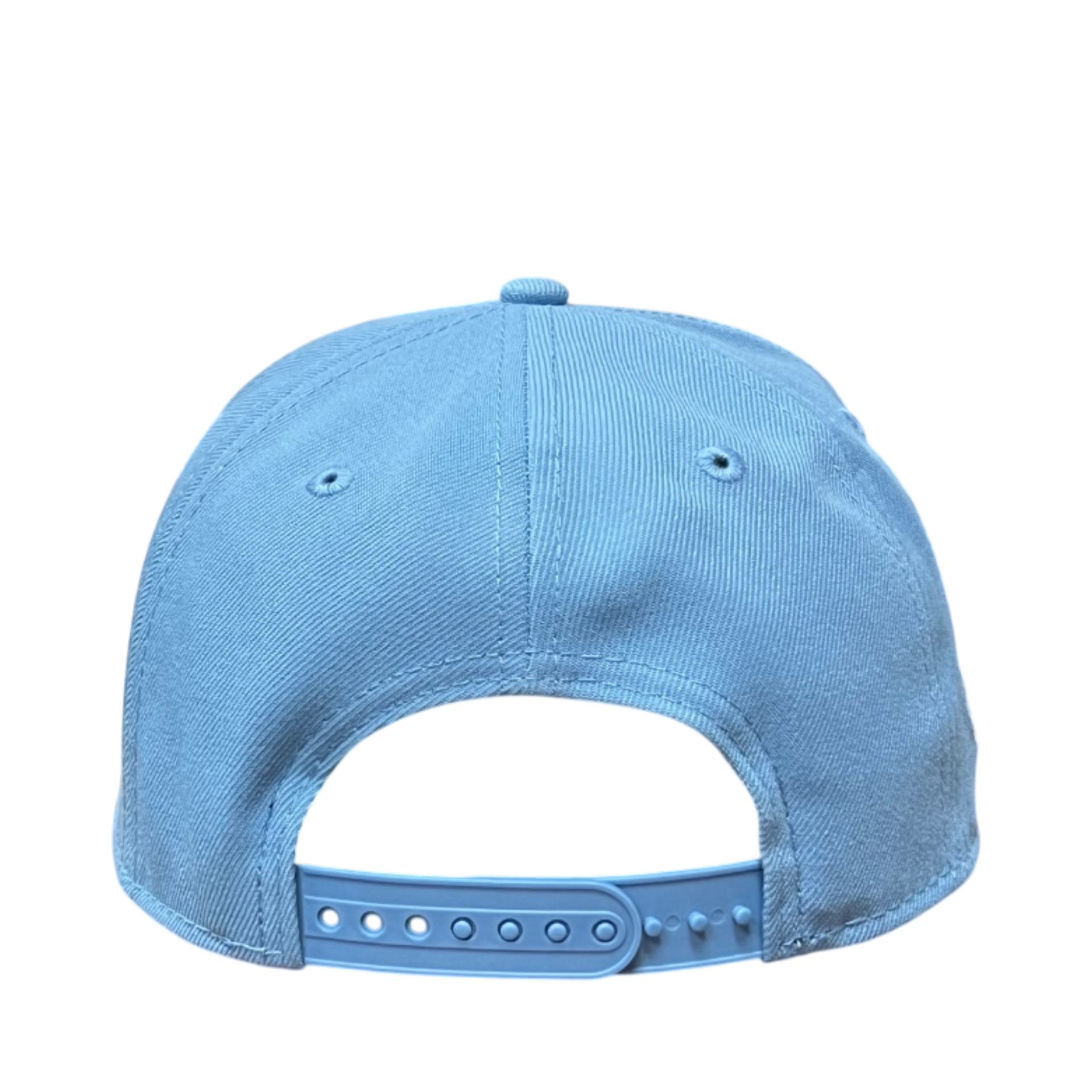 back of Los Angeles Dodgers Sky Blue Pink 9FORTY A-Frame Snapback