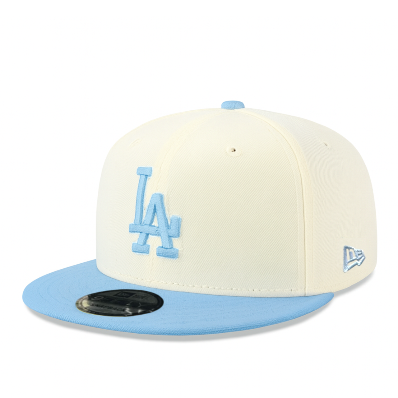 Los Angeles Dodgers Chrome Sky Blue Exclusive 9FIFTY Snapback Hat
