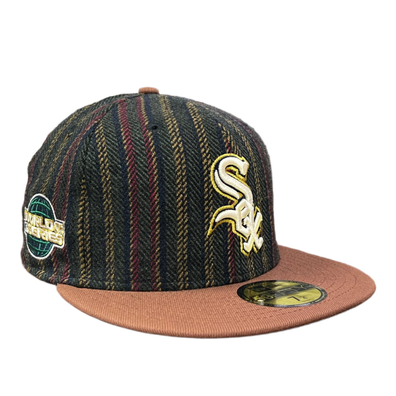 new era vintage herringbone chichago white sox 59fifty fitted hat