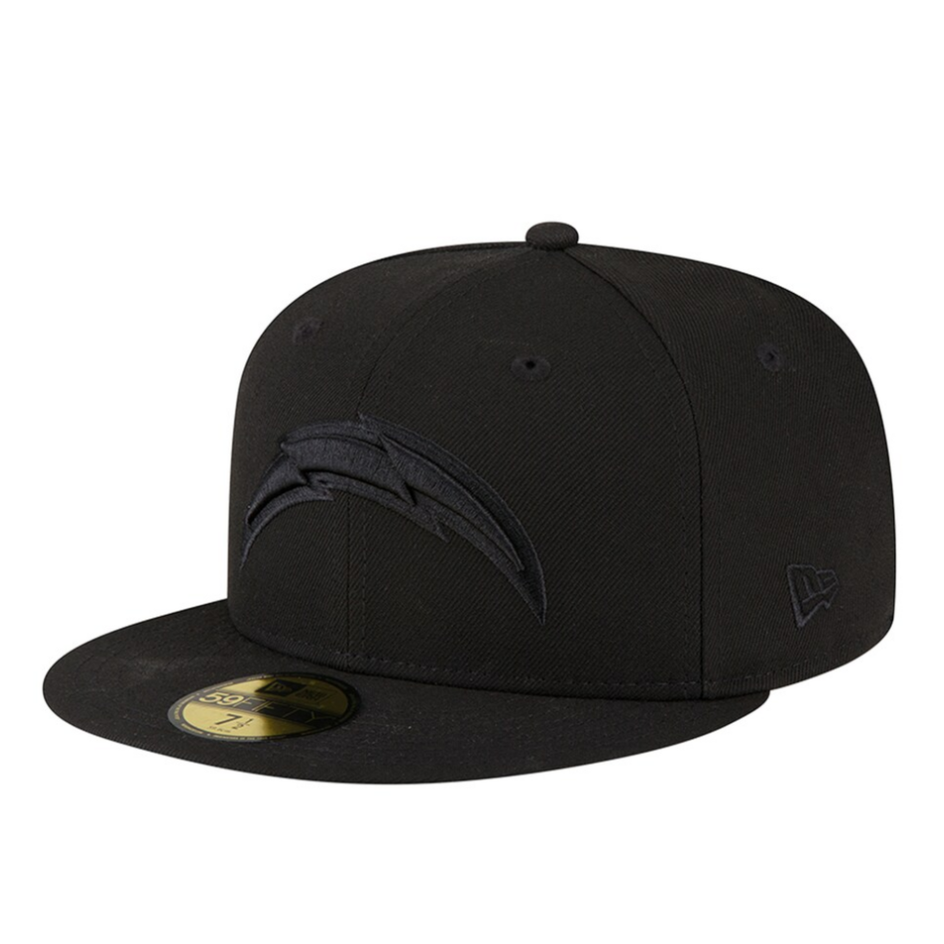 New Era NFL Los Angeles Chargers All Black 59FIFTY Fitted Hat